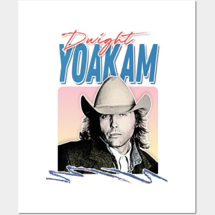 Dwight Yoakam // 80s Styled Retro Design Posters and Art